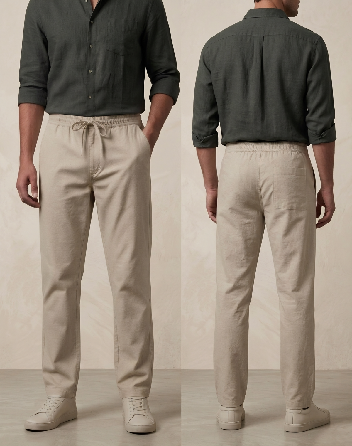 Norvellaa Men's Premium Linen Trousers