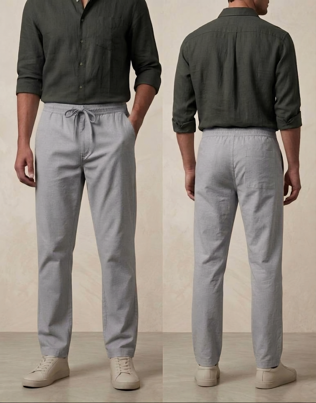 Norvellaa Men's Premium Linen Trousers