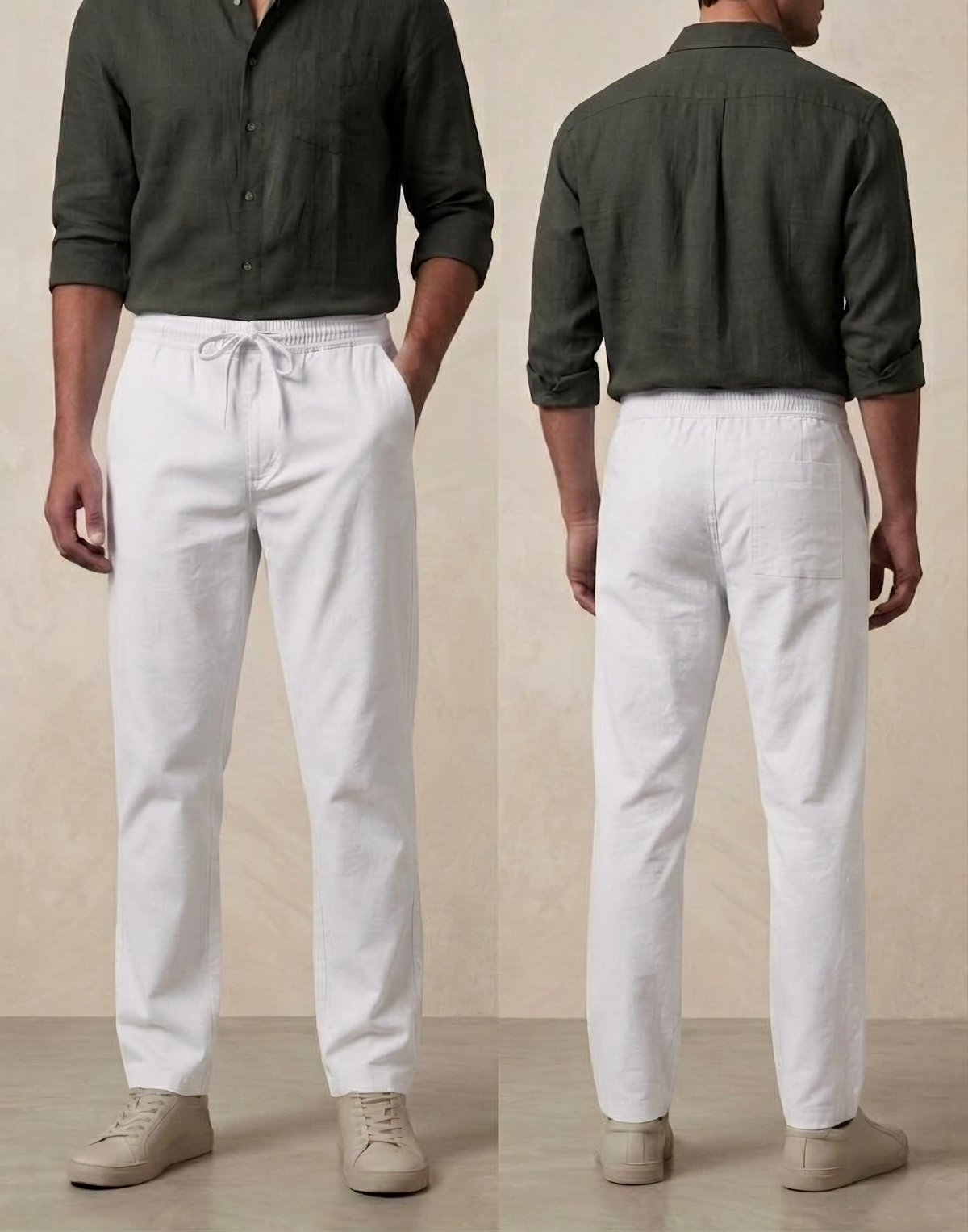 Norvellaa Men's Premium Linen Trousers